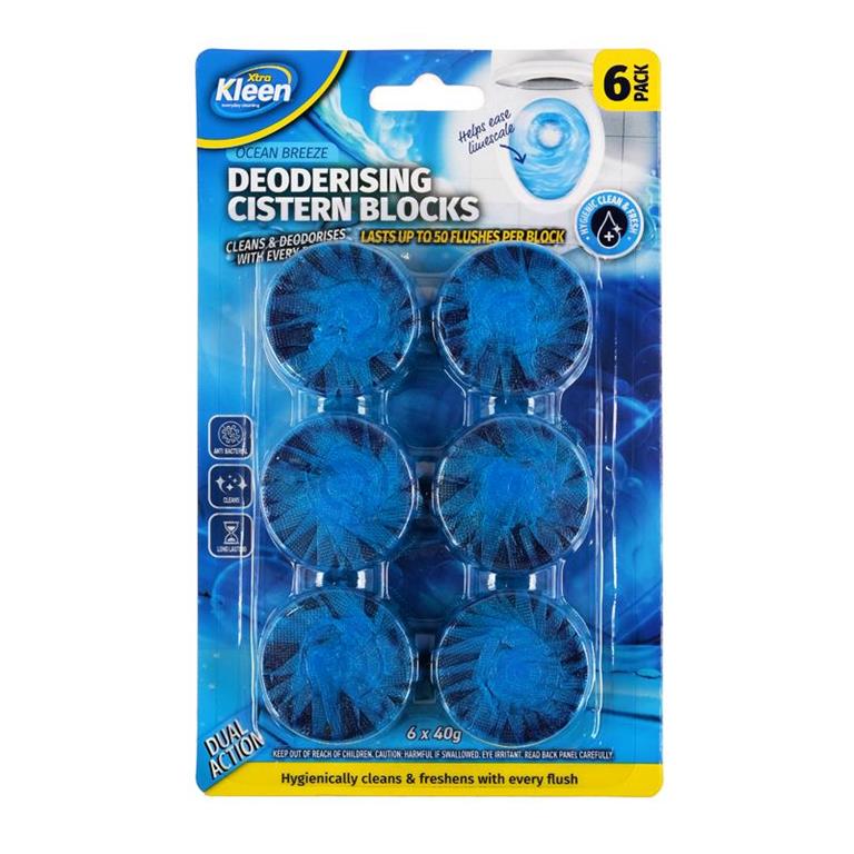 Toilet Deodoriser Blocks 6PK - $1.50 EA / CTN QTY: 12