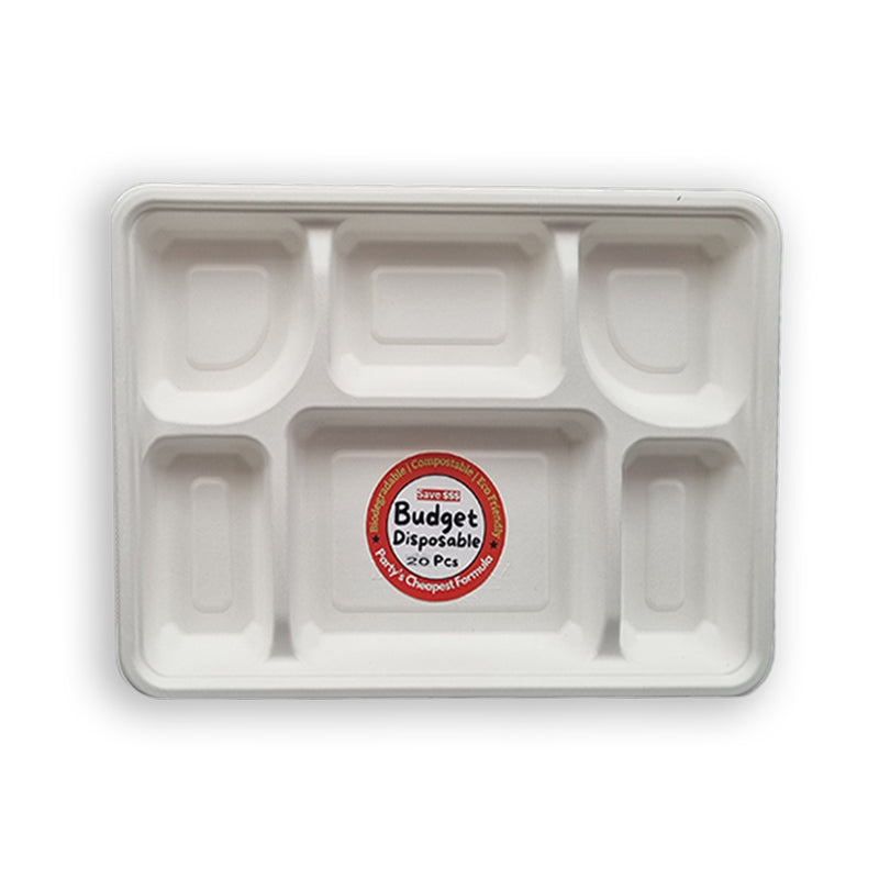 Ex Large 6 Comp Deep Plates (20PCS) - $6.99 EA / CTN QTY: 10