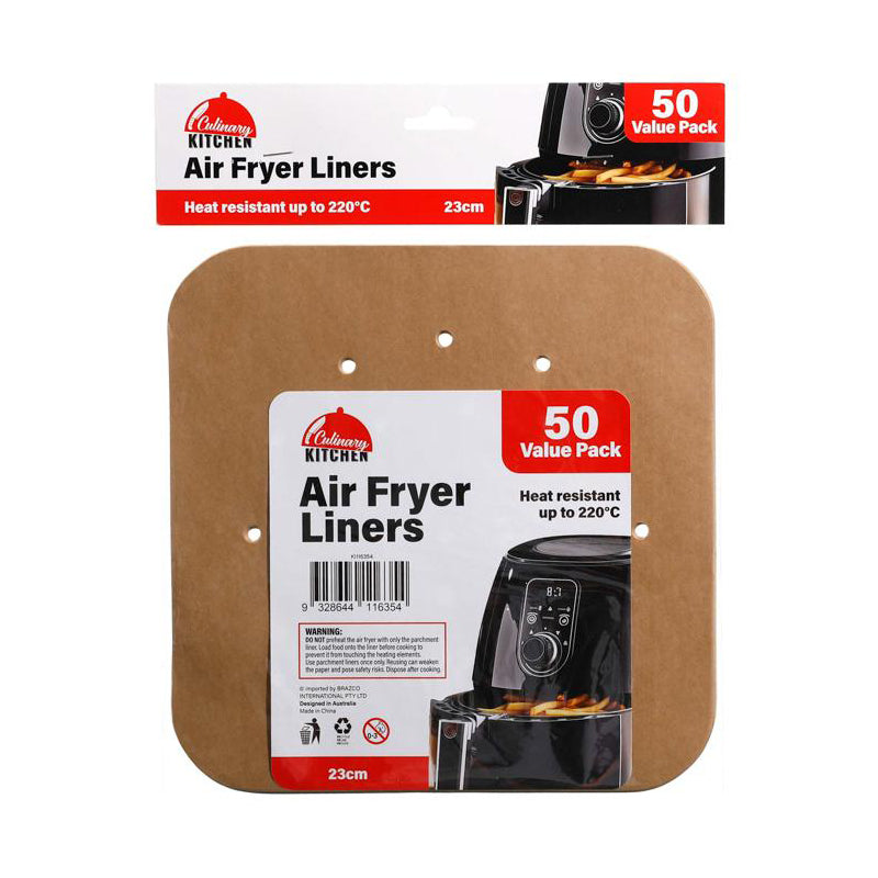 Air Fryer Sheet Sqr 23cm 50pk - $1.99 EA / CTN QTY: 12