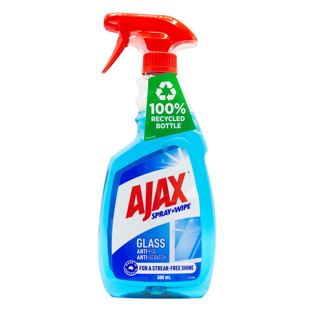 Ajax Spray N Wipe Trigger Glass Cleaner 500ml - $2.99 EA / CTN QTY: 8