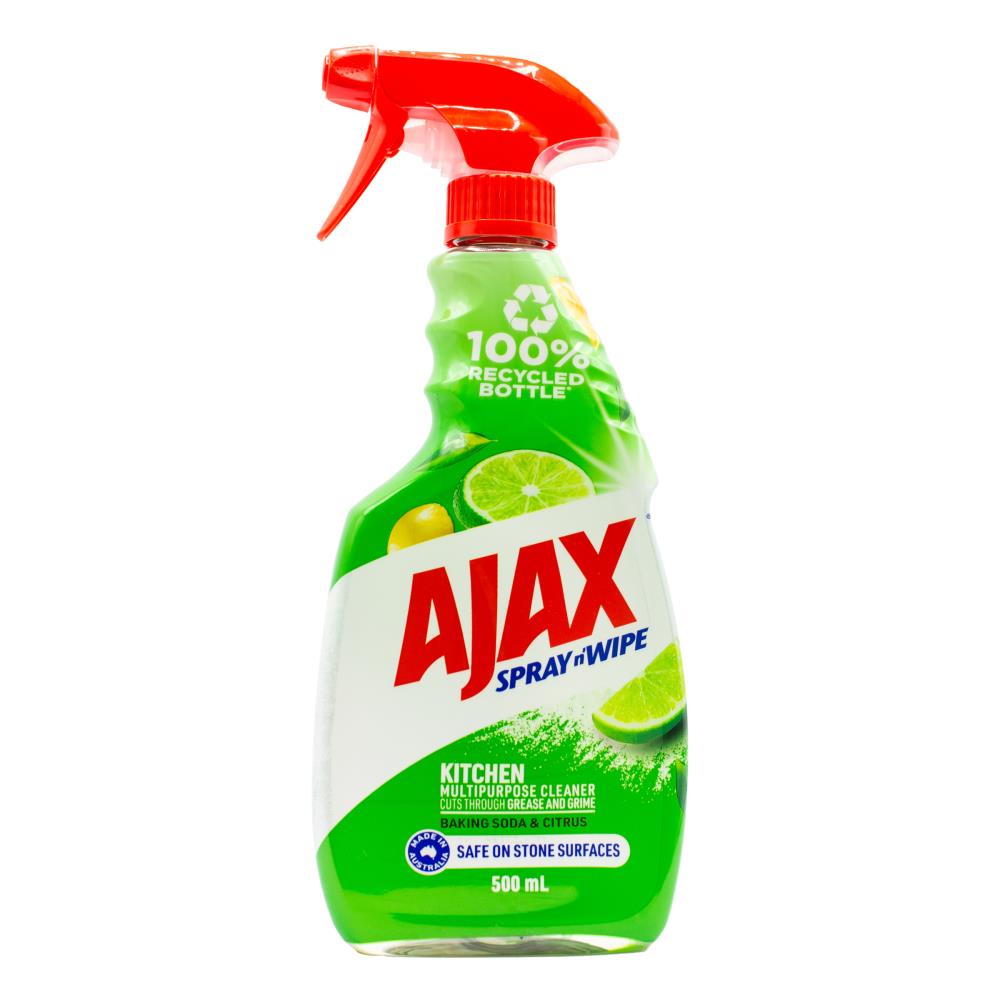 AJAX 500ml Spray N Wipe Kitchen Cleaner Baking Soda 500ml - $2.99 EA / CTN QTY: 8