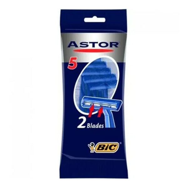BIC Shaver Astor Twin Blades 5pk - $1.85 EA / CTN QTY: 12