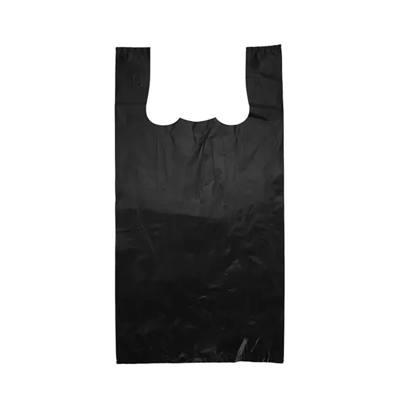 Black Plastic Reusable Carry Bag Medium