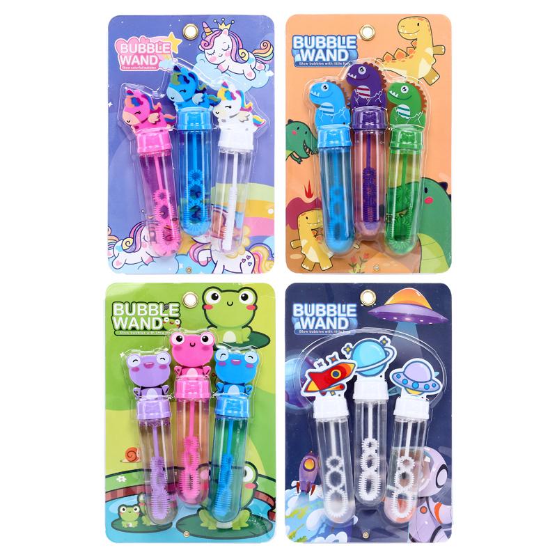 Bubble Wand Characters ASSTD COL 3PK - $1.75 EA / CTN QTY: 12