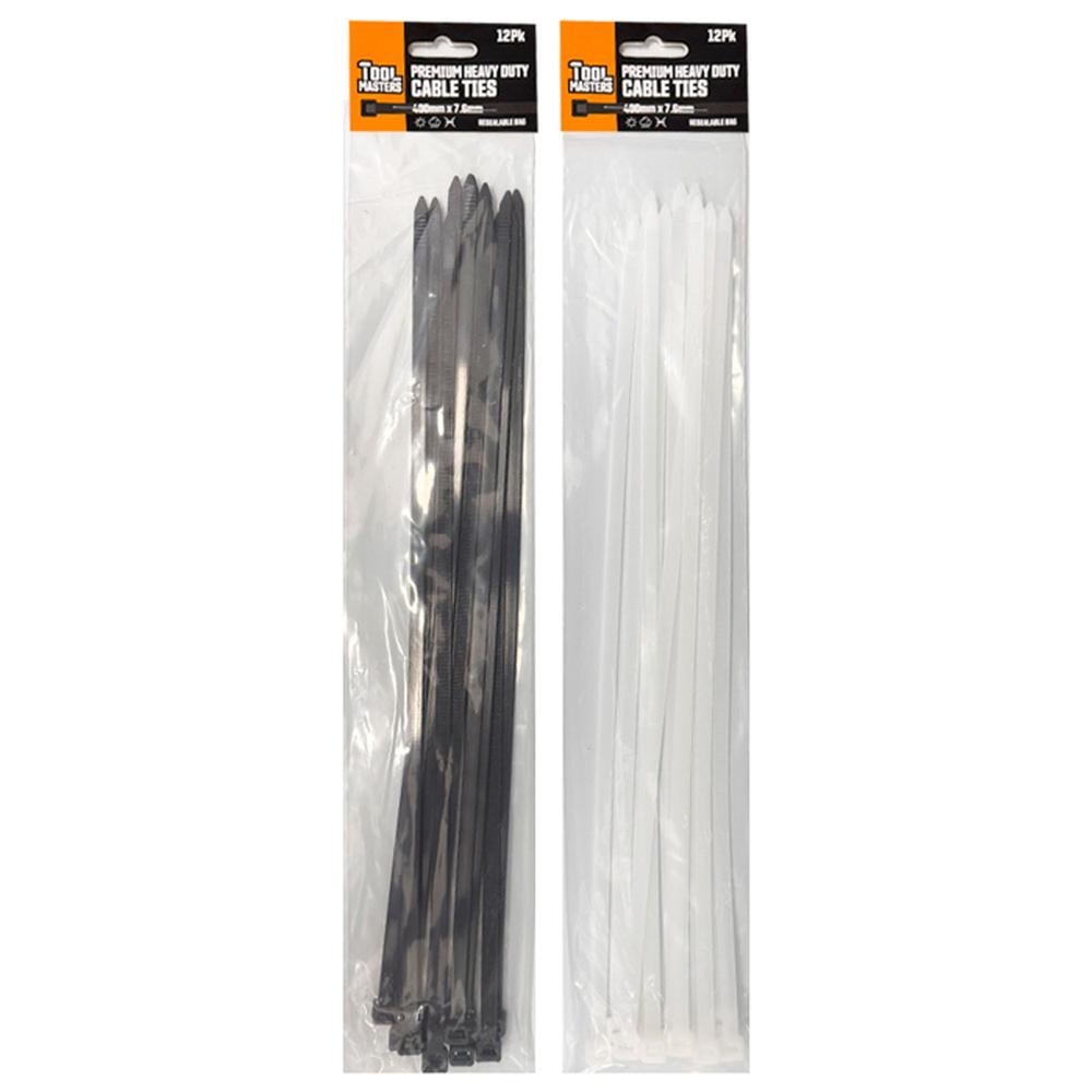 Cable Tie 400x7.6mm 12pk - $1.20 EA / CTN QTY: 12