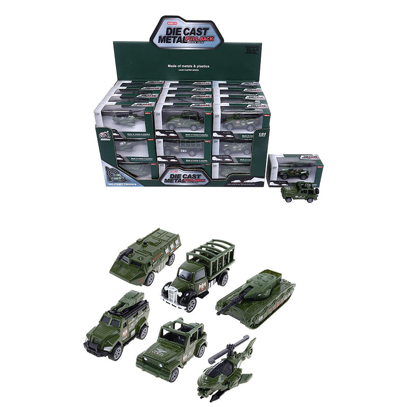 Die Cast Military Troops Vehicles - $1.75 EA / CTN: 12