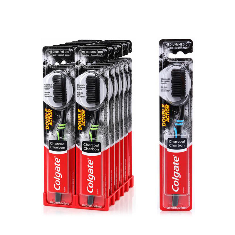 Colgate Toothbrush Charcoal Double Action - $1.20 EA / CTN QTY: 12