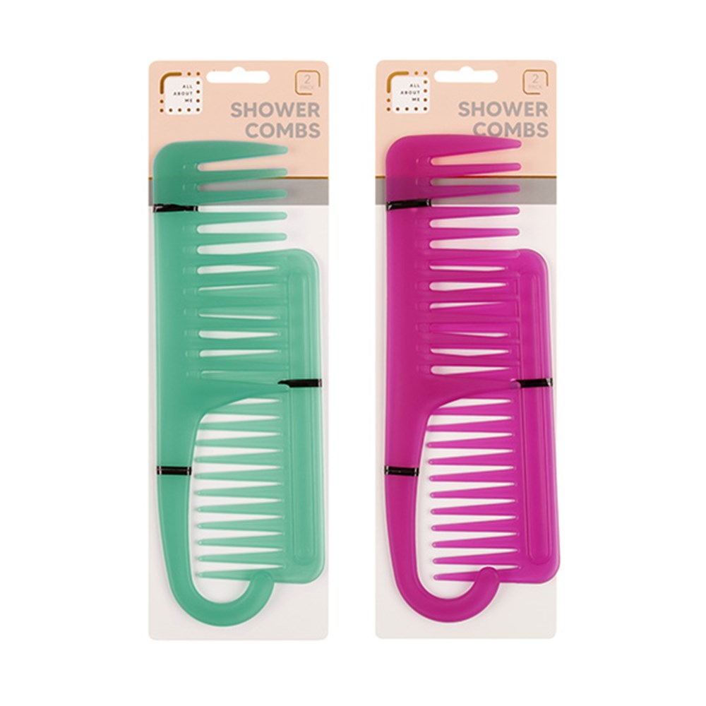 Comb Set Wide Tooth Detangling 2PK - $1.50 EA / CTN QTY: 12