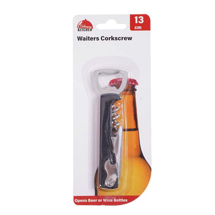 Corkscrew Waiters Black - $1.99 EA / CTN QTY: 12