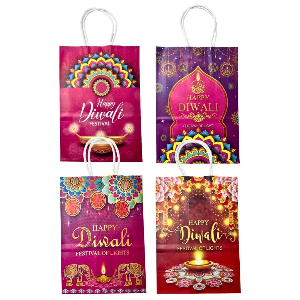 Diwali Gift Bag Medium - $1.50 EA / CTN QTY: 12