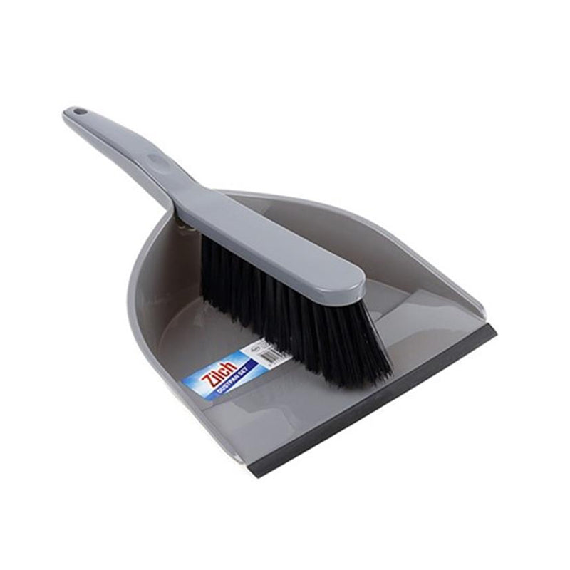 Dustpan & Brush Compact Recycled Grey - $2.25 EA / CTN QTY: 12