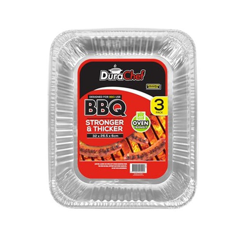 Foil Tray 32x26x6.5cm 3PK - $1.99 EA / CTN QTY: 12