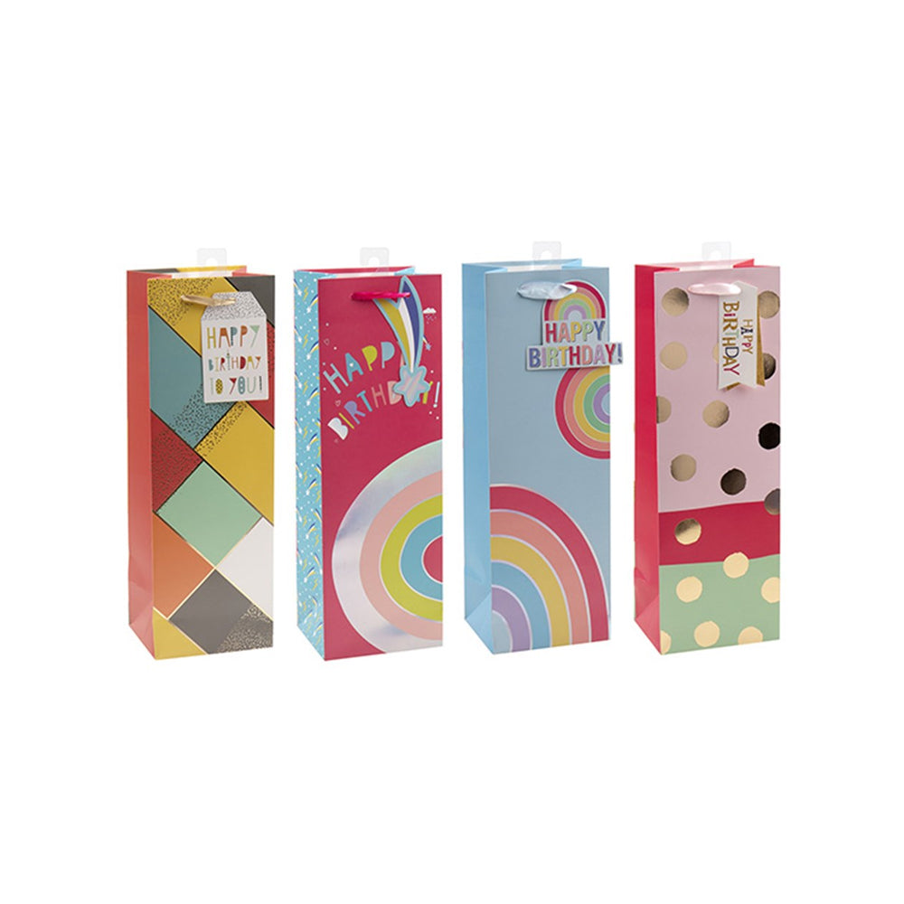 Gift Bag Bottle ASSTD DESIGN - $1.50 EA / CTN QTY: 12