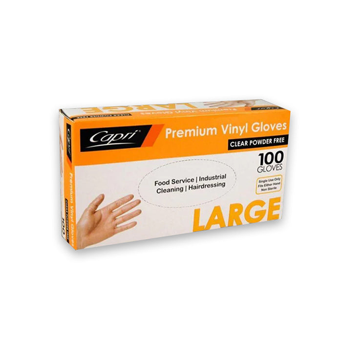 Large Vinyl Gloves Powderfree 100PCS - $3.50 EA / CTN QTY: 10