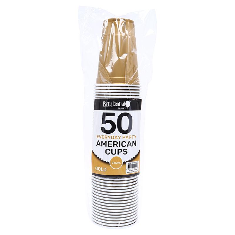 Drinkware American Gold Cup 265mL 50pk - $3.65 EA / CTN QTY: 12