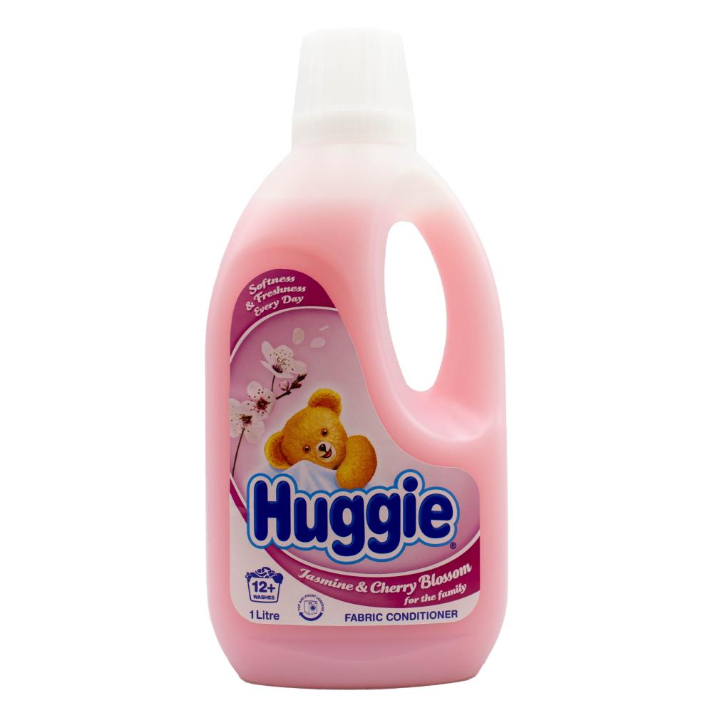 Huggie Fabric Conditioner Jasmine & Cherry Blossom 1L - $2.99 EA / CTN QTY: 6