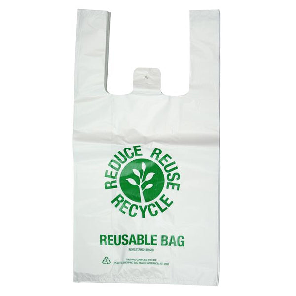 Plastic Reusable Carry Bag Large 35um+ Printed