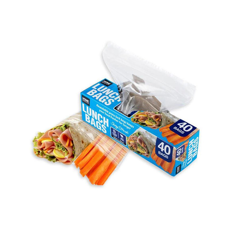 Lunch bags Snap lock 18 cm x 20 cm - $1.65 EA / CN QTY: 18