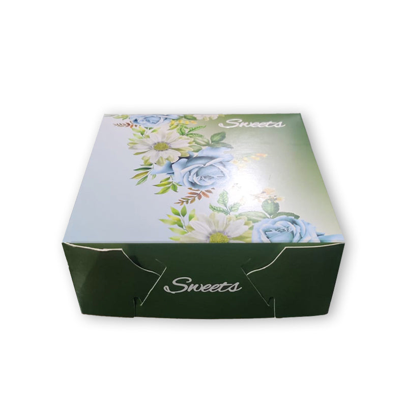 Mithai Box New Design Green 500grams - 100PCS