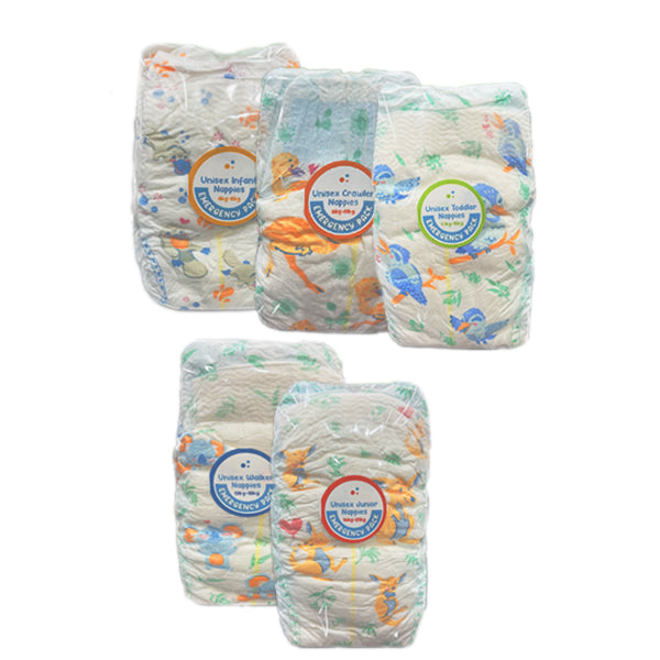 Nappies Emergency Pack MIX CARTON 4PK - $2.49 EA / CTN QTY: 25