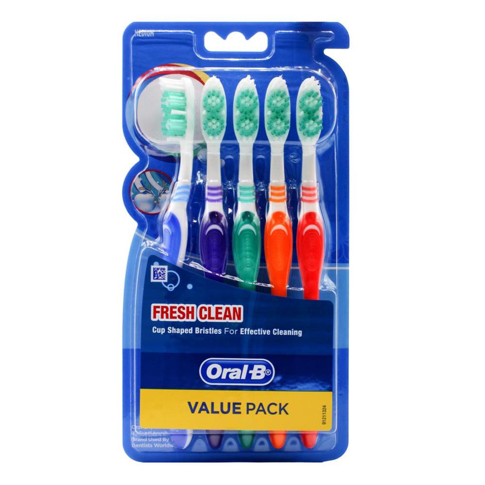 Oral B Toothbrushes Fresh Clean 5PK - $3.50 EA / CTN QTY: 12