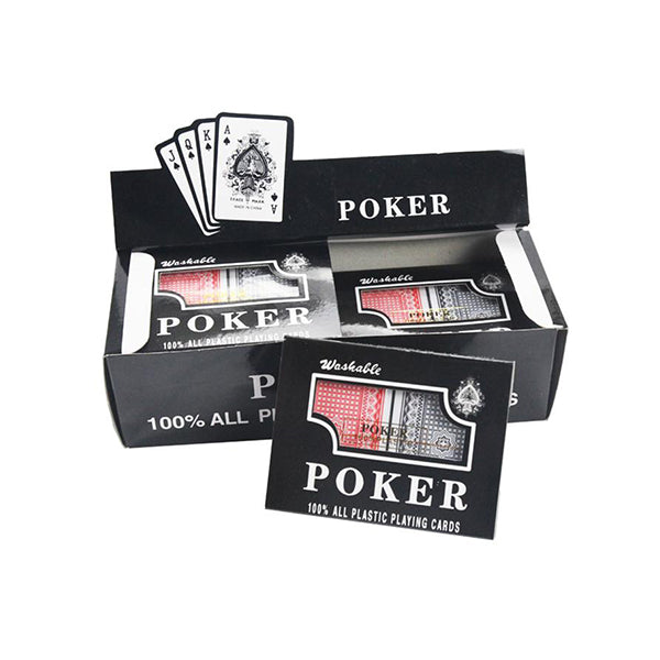 Playing Cards Plastic 2PK - $2.50 EA CTN QTY: 24