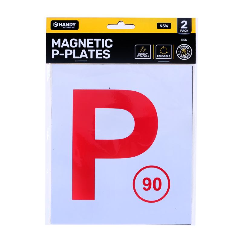 Plate P NSW Red Magnetic 2pk - $1.50 EA / CTN QTY: 12