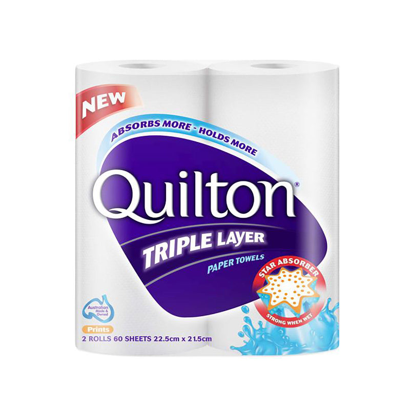 Quilton 3 Ply Paper Towel 2pk - $2.49 EA / CTN QTY: 12
