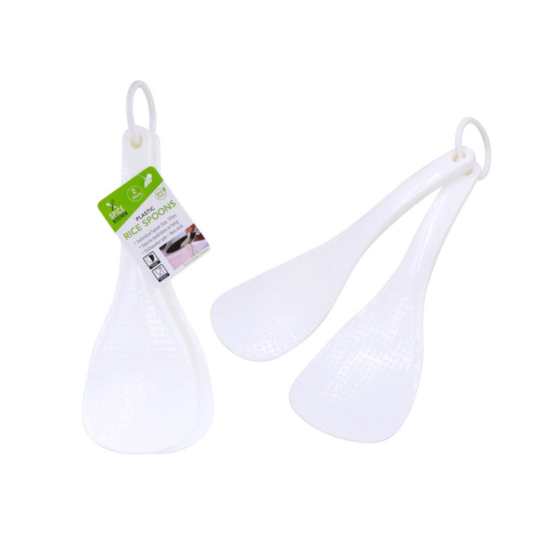 Plastic Rice Spoons 2pk - $1.20 EA / CTN QTY: 12