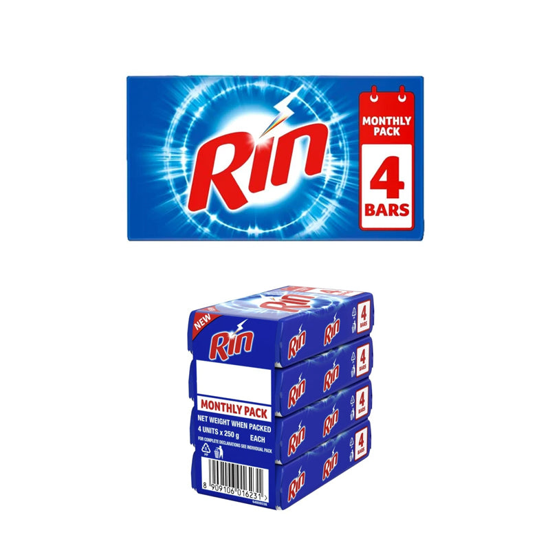 Rin Detergent Bar 4 x 250gr - $4.00 EA / CTN QTY: 12