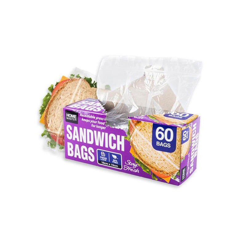 Sandwich bags Snap Lock 16 cm x 17 cm - $1.65 EA / CTN QTY: 18