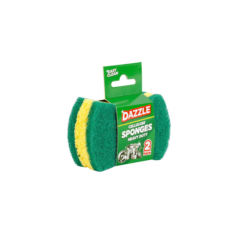 Heavy Duty Cellulose Sponge 2pk - 1.20 EA / CTN QTY: 12