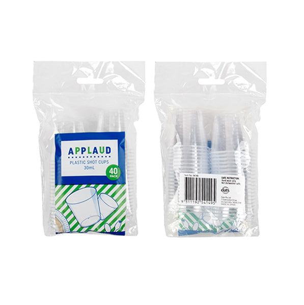 Shot Glass 30ml (40PK) - $1.50 EA / CTN QTY:24