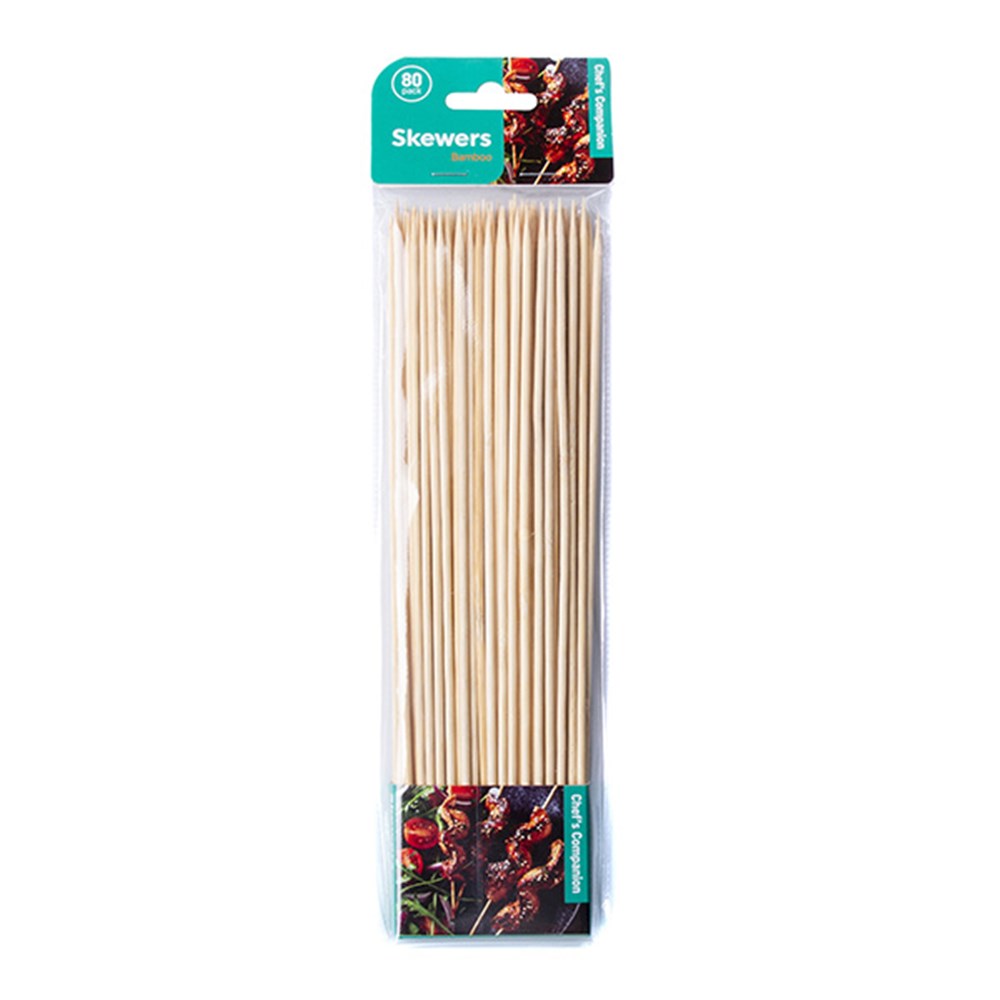 Skewer BBQ Bamboo 25cm 80pk - $1.20 EA / CTN QTY: 12