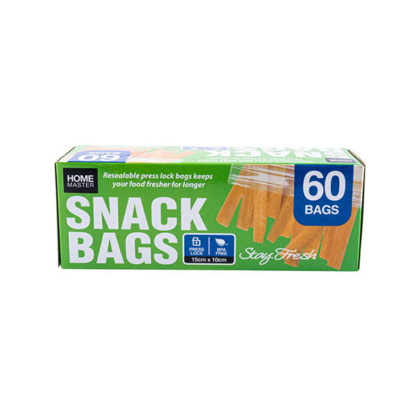 Snack bags Snap Lock 15 cm x 10 cm - $1.65 EA / CTN QTY: 18
