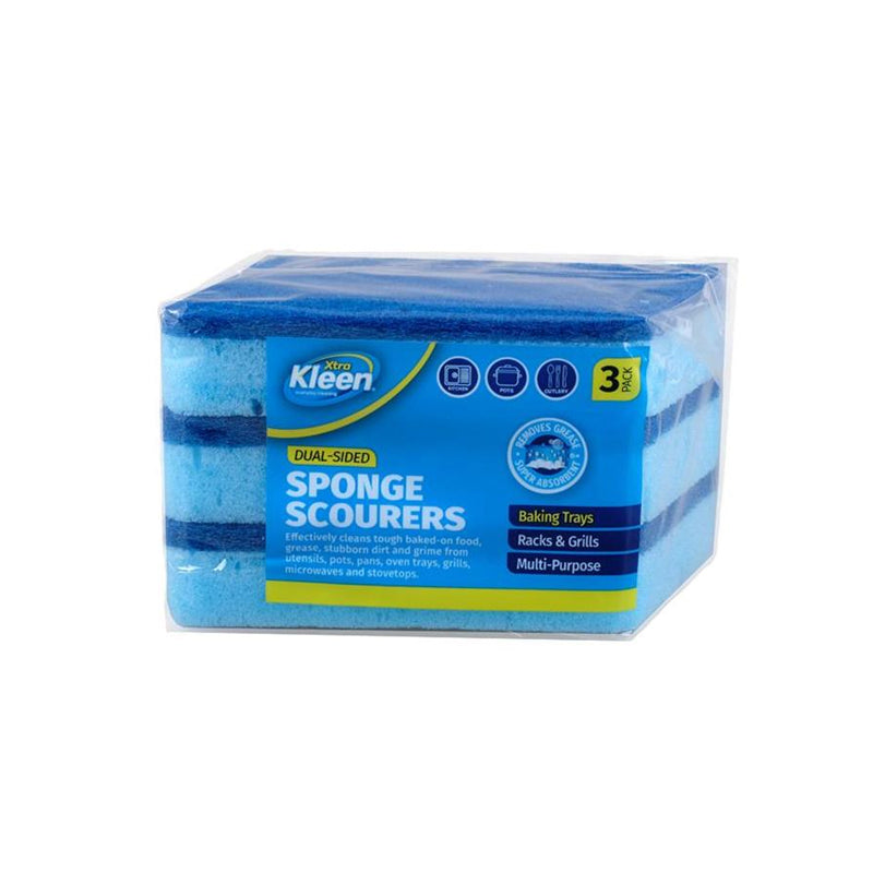 Angled sponge w/ Top Scourer 3Pk - $1.50 EA / CTN QTY: 12