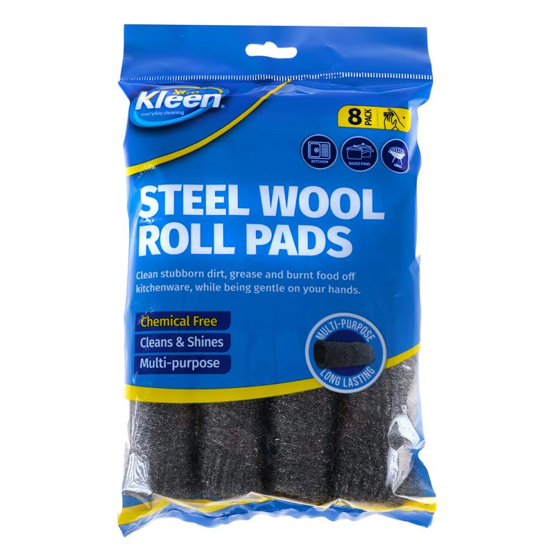 Steel Wool Rolls 8pk - $1.50 EA / CTN QTY: 12