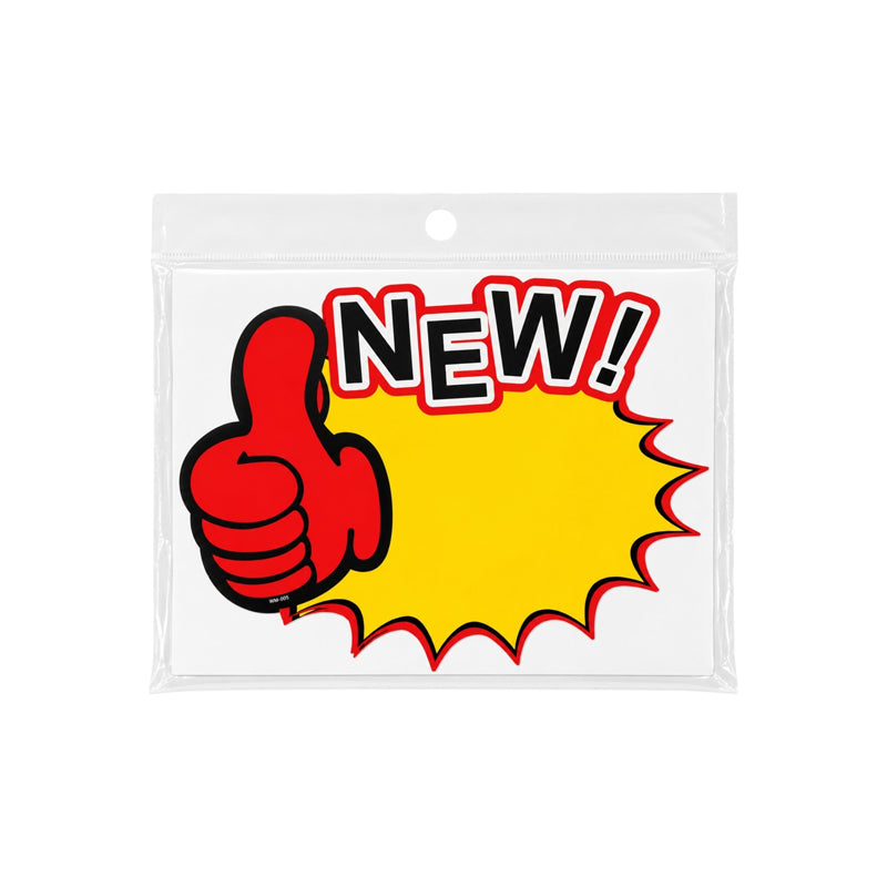 Promotion Sticker "NEW" 10pk - $0.99 EA / CTN QTY: 10
