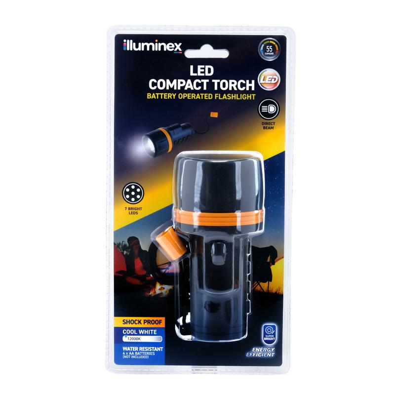 Illuminex Battery Operated Torch 7 LED - $3.99 EA / CTN QTY: 8