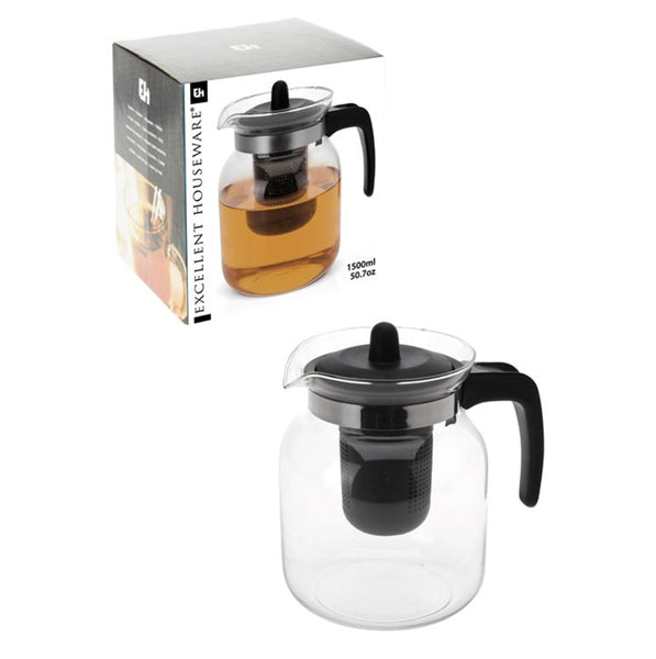 Teapot Glass 1.5L - $5.99 EA / CTN QTY: 12
