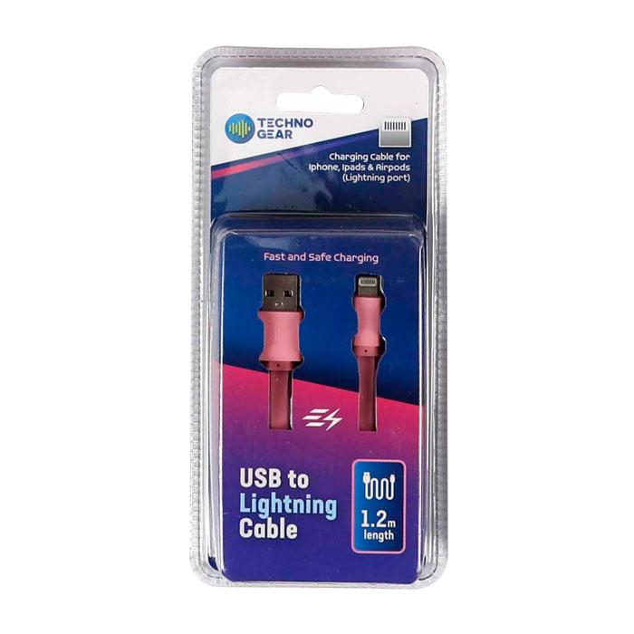 USB Cable for iPhone, iPad & Air pods 1.2m ASSTD COL - $1.99 EA /CTN QTY: 12