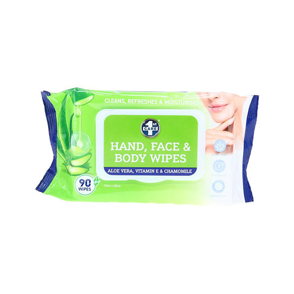 Wet Wipes for Hand, Face & Body 90pk - $1.99 EA / CTN QTY:12