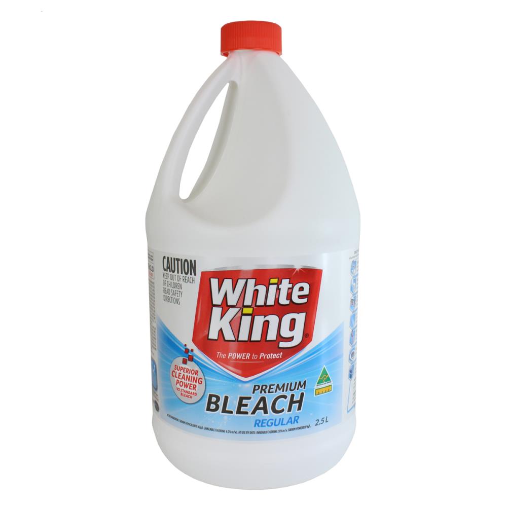 White King Premium Liquid Bleach 2.5L - $3.99 EA / CTN QTY: 4