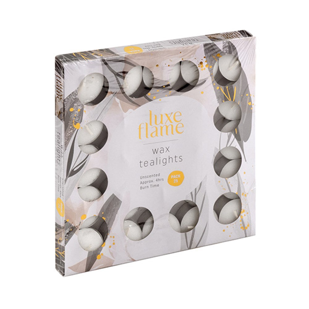 Tealights 4Hr x 25PK - $2.35 EA / CTN QTY: 40