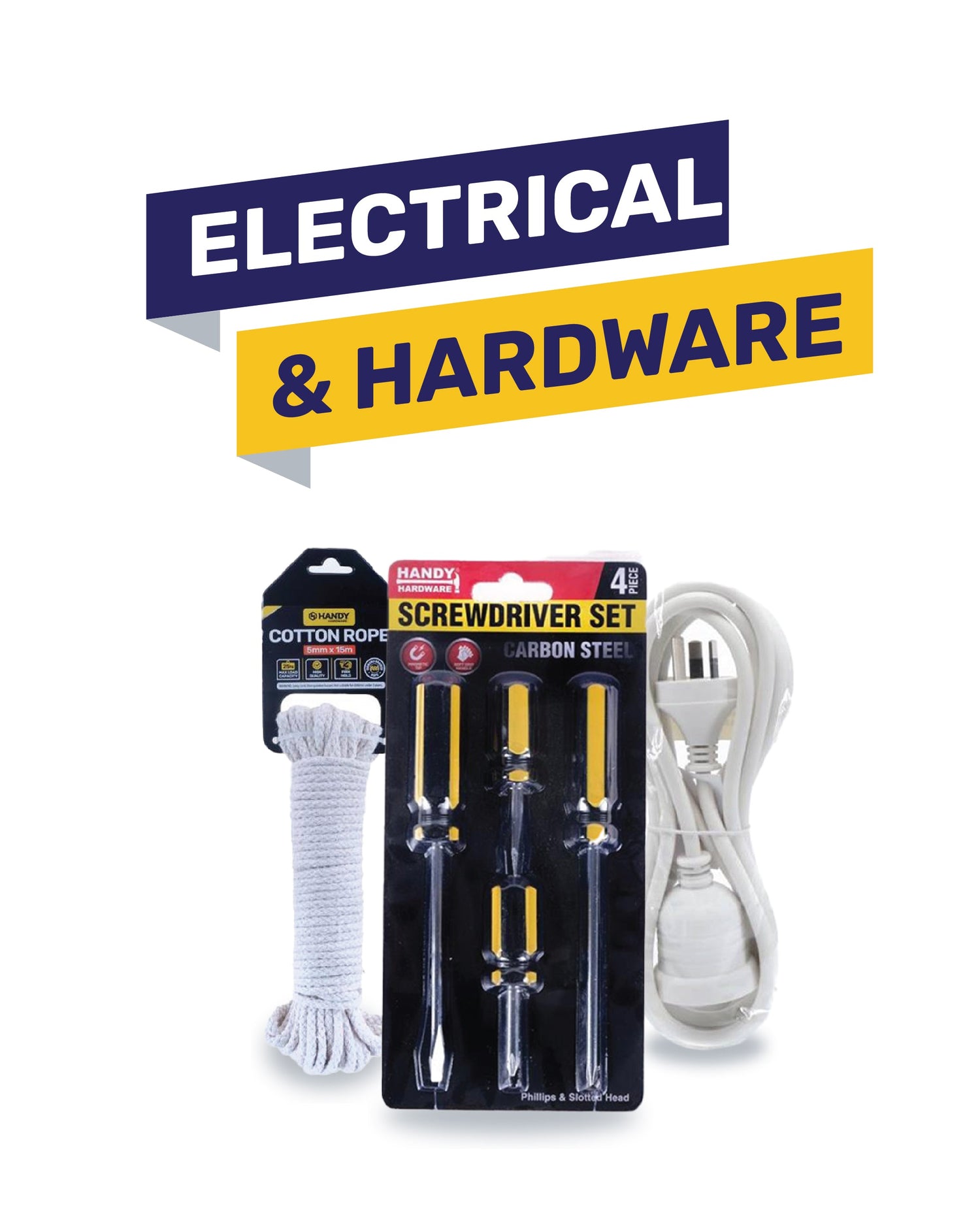 ELECTRICAL, HARDWARE, CHARGERS & BATTERIES