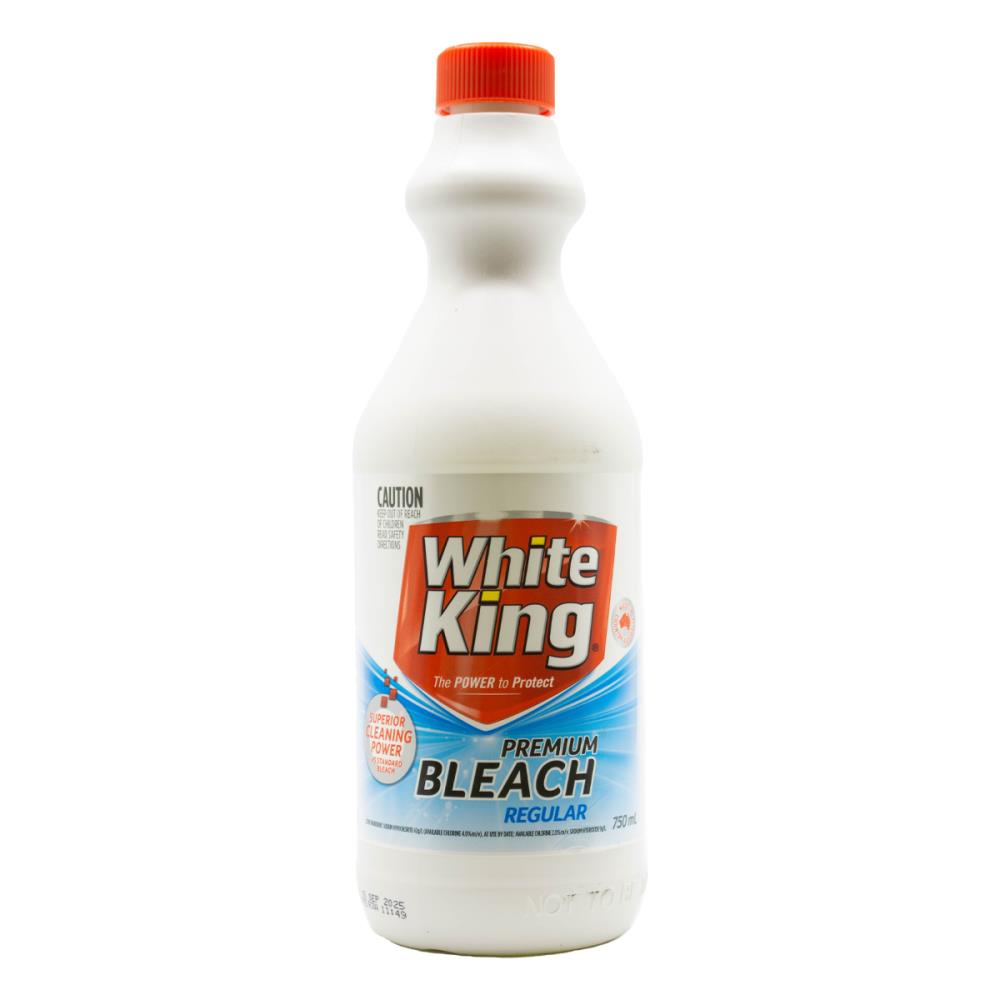 White King 750ml Premium Bleach Regular - $2.75 EA / CTN QTY: 12