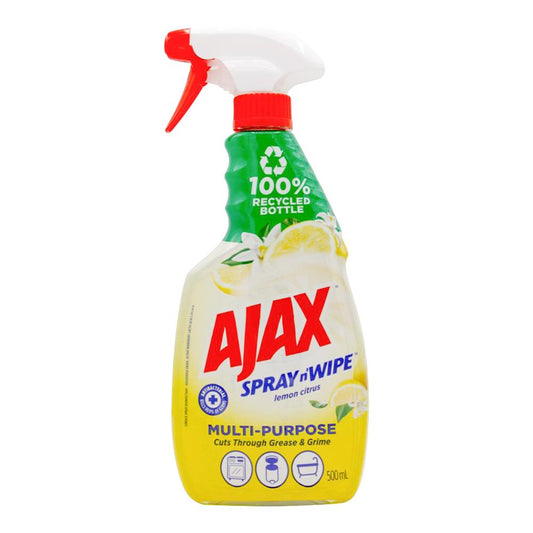 Ajax 500ml Spray Triggers Lemon Citrus - $2.99 EA / CTN QTY: 8