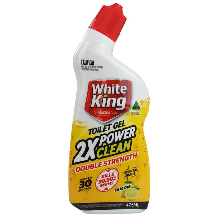 White King Toilet Gel Lemon 475ml - $2.50 EA / CTN QTY: 12