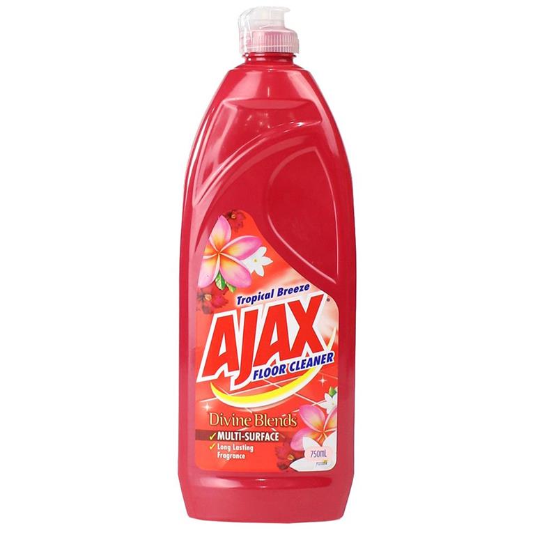 Ajax Floor Cleaner Tropical 750ml - $2.99 EA / CTN QTY: 8