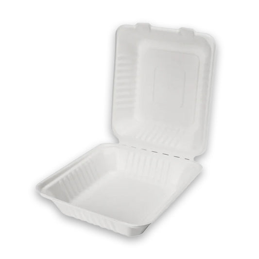 Sugarcane 9" Clamshell Dinner - 200PCS
